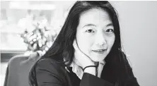  ?? Tess Mayer / New York Times ?? Georgene Huang, the co-founder of Fairygodbo­ss, is at a higher-than-average risk in the event of a downturn.