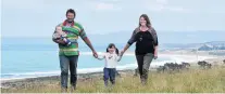  ?? PHOTO: STEPHEN JAQUIERY ?? View from the office . . . Otago Federated Farmers president Simon Davies pictured last year with his wife Joanna and daughters Juliette (now 1) and Georgina (now 4), on their Toko Mouth farm.