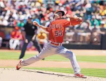  ?? GEORGE NIKITIN/ASSOCIATED PRESS ?? The Angels’ Tim Lincecum worked six strong innings in his return to mound after having hip surgery in September.