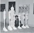  ??  ?? Post-war angst: Alberto Giacometti in 1956 at the Venice Biennale