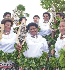  ?? Photo: Ronald Kumar ?? Members of the Soqosoqo Vakamarama i-Taukei Tailevu project concept launch on October 22, 2019. group during their