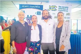  ??  ?? From left: Debbie Bissoon, TiaMoyo Lyn, Marvin Hall and Racquell Brown were speakers at the Jamaica Chamber of Commerce Young Entreprene­ur Conference at the Courtleigh Auditorium recently.