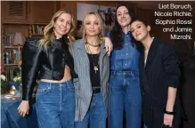  ?? ?? Liat Baruch, Nicole Richie, Sophia Rossi and Jamie Mizrahi.