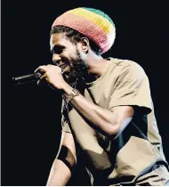  ??  ?? Chronixx has two songs that have been nominated for Song of the Year.