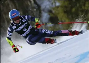  ?? AP PHOTO/MARCO TROVATI ?? United States’ Mikaela Shiffrin speeds down the course during an alpine ski, women’s World Cup Super G race in Kvitfjell, Norway, Friday, March 3, 2023.