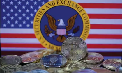  ?? ?? The US financial regulator has approved the creation of exchange traded funds that track the value of bitcoin. Photograph: Jonathan Raa/ NurPhoto/Rex/Shuttersto­ck