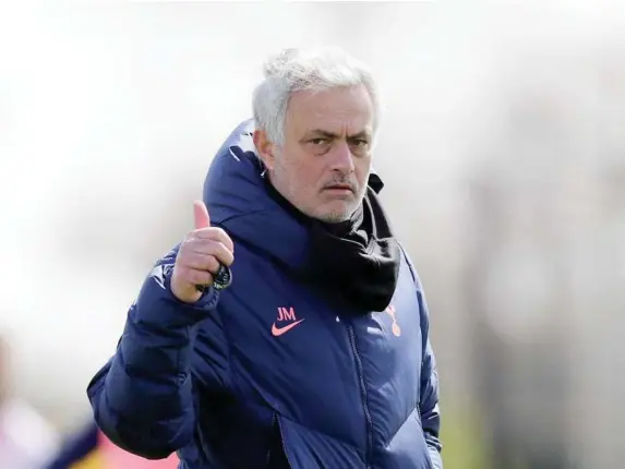  ?? (Getty) ?? Under-fire Spurs manager gestures during a training session
