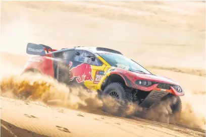  ?? Picture: AFP ?? BUMPY RIDE. French driver Sebastien Loeb of Bahrain Raid Extreme won the ninth stage of the Dakar Rally yesterday.
