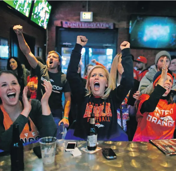  ?? AP PHOTO/BRENNAN LINSLEY, FILE ?? Among fans, more than half of both men and women say they yell at sports on TV at least sometimes (56 per cent and 62 per cent, respective­ly).