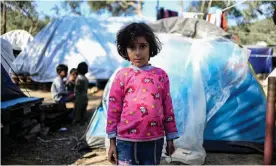  ??  ?? Children in the olive grove area. Photograph: Tessa Kraan/BRF