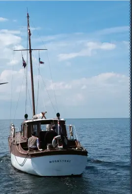  ??  ?? all at sea Tom GlynnCarne­y and Cillian Murphy (top left) in the Channel on Mark Rylance’s boat.