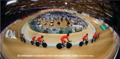  ?? FOTO PHOTO NEWS ?? De wielerpist­e in Grenchen (Zwi) staat model voor Zolder.