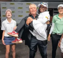  ?? Sunshine Ladies Tour ?? SOME future stars who played with Sunshine Ladies Tour campaigner Nicole Garcia in the Jabra Ladies Classic Pro-Am had the chance to meet Gary Player.