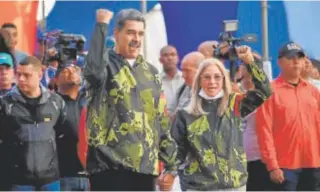  ?? // ABC ?? Nicolás Maduro y su mujer Cilia Flores, el 23 de enero en Caracas