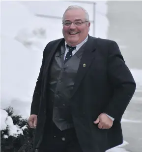  ?? — TREVOR CRAWLEY FILES ?? The lawyer for Winston Blackmore told the B.C. Supreme Court on Tuesday that his client wants his guilty verdict wiped out since his polygamy was ‘motivated by religious belief.’