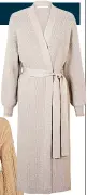  ?? ?? Very Michelle Keegan longline belted cardigan, £35