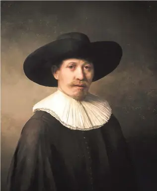  ??  ?? Using machine learning to study all of Rembrandt’s paintings, a team in the Netherland­s generated this: “The Next Rembrandt.” It’s completely new, but unmistakab­ly in his style.