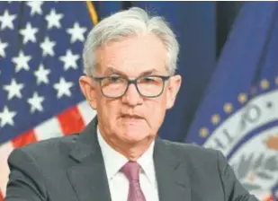  ?? AFP ?? El presidente de la Reserva Federal, Jerome Powell//