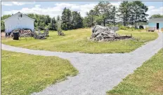  ??  ?? Landscapin­g and creating level walking paths are among the other improvemen­ts made at Camp Jordan this year.