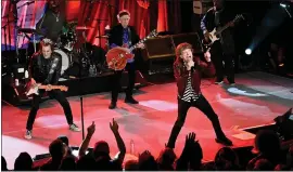  ?? ?? The Rolling Stones perform at a celebratio­n for the release of their new album, “Hackney Diamonds,” on Oct. 19, 2023, in New York.