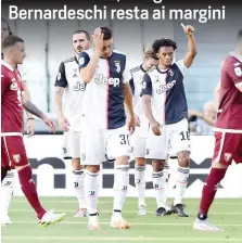  ?? ANSA ?? Cuadrado festeggia il secondo gol della Juventus al Torino