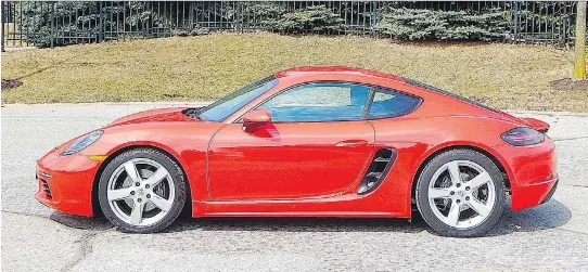  ?? BRIAN HARPER/DRIVING ?? The 2017 Porsche 718 Cayman growls hard.