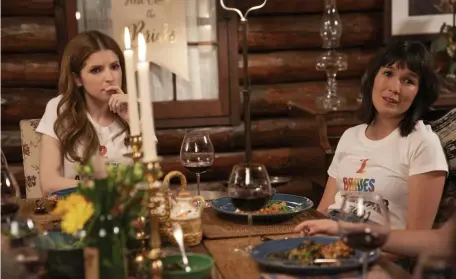  ??  ?? UPS AND DOWNS: Anna Kendrick, left, and Zoe Chao play best friends in ‘Love Life.’