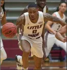  ?? (Photo courtesy UALR Athletics) ?? Senior guard Ben Coupet scored a career-high 27 points in UALR’s 102-93 victory over Texas-Arlington on Friday at the Jack Stephens Center in Little Rock. He was 10 of 13 from the floor and 5 of 7 from threepoint range to go with seven rebounds.