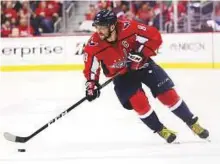  ?? AFP file ?? Alex Ovechkin (8) of the Washington Capitals managed to finally reach the Stanley Cup play-off semi-finals in his 13th National Hockey League season.