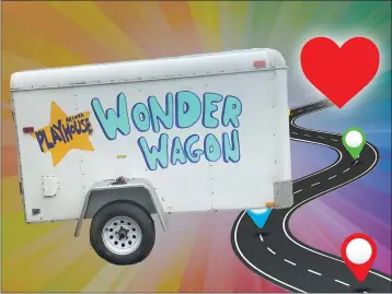  ?? GRAPHIC/PHOTO COURTESY OF ARCATA PLAYHOUSE ?? The Arcata Playhouse “Wonder Wagon” will deliver free art packets to several locations in northern Humboldt County in early July. The art packets are designed for children of all ages.