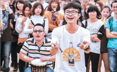  ?? PROVIDED TO CHINA DAILY ?? A young man dances to African drum beats at the Corona Sunsets Music Festival held in Guangzhou, Guangdong province recently.