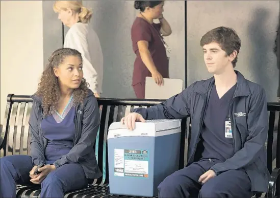  ?? Jeff Weddell ABC ?? ADVERTISER­S care about hit shows, which are harder to come by. Above, ABC’s “The Good Doctor” broke into Nielsen’s top 10 most-watched shows for the season.