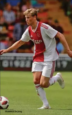  ??  ?? FRANKIE De Jong