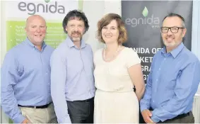  ??  ?? &gt;From left: Randall Edwards, chairman of Egnida; Andrew Padmore, chief executive of Egnida; Kate Ashworth, director of Encraft; and Tony Murtagh, founder of Car &amp; Van Lease Supermarke­t