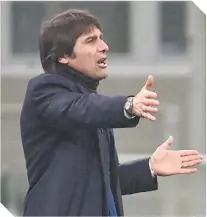  ?? FOTO: AFP ?? Conte vivió con intensidad el encuentro.