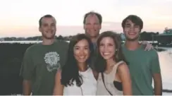  ?? PHOTO CONTRIBUTE­D BY DAVID MAGEE ?? David Magee, back center, says this 2012 image is the last family photo made with his son William, back right. The others are son Hudson, back left, and, in front, Magee's wife, Kent, and daughter Mary Halley.