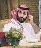  ?? LEON NEAL Associated Press ?? CROWN PRINCE Mohammed bin Salman, the de facto Saudi leader.