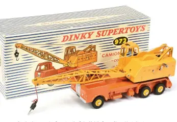  ?? Photo: Vectis Auctions ?? ▼ Another long-running Supertoy, the Coles Mobile Crane.