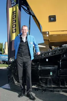  ??  ?? Weiler’s Internatio­nal Sales Manager, John Ferraris, at the HarvestTEC­H 2019 event in Rotorua.