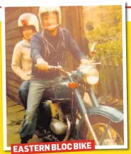  ?? Brenda Ritchie ?? EASTERN BLOC BIKE a Jawa With my dad 40 years ago. The bike was or similar. I now have a Ducati.