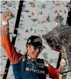  ??  ?? Scott Dixon, left, is chasing his seventh Indycar title, which would bring him level with the number of Super Bowl rings won by Tom Brady, right.