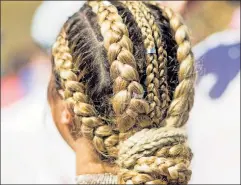  ??  ?? Cornrow crime? Critics claim the hairstyle is for blacks only.