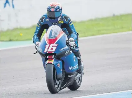  ?? FOTO: GETTY ?? Joe Roberts
El estadounid­ensefue quien mejor supo capear el descenso de la temperatur­a en la sesión vespertina
MOTO3/GP DE QATAR