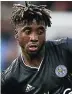  ??  ?? SA-born Khanya Leshabela, 20, has been on the books of Leicester City since 13.