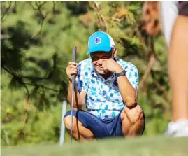  ?? PHOTOGRAPH BY RIO DELUVIO FOR THE DAILY TRIBUNE @tribunephl_rio ?? BENJIE Sumulong finds joy in his new assignment at Alabang Country Club in Muntinlupa.