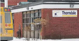  ?? MARIE-FRANCE COALLIER ?? In July, Thorndale Elementary School in Pierrefond­s was transferre­d to the commission scolaire Marguerite-Bourgeoys.