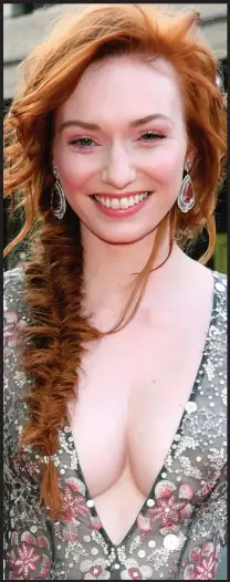  ??  ?? Glamour night: Poldark star Eleanor Tomlinson