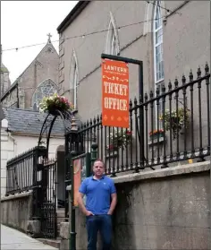  ??  ?? Brian Byrne outside the Lantern Events Box office on Rowe Street.