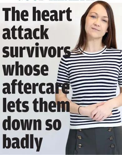  ??  ?? Devastatin­g diagnosis: But Samantha Redmond-Lyon says a specialist nurse helped her cope