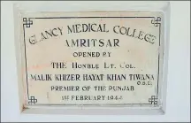  ??  ?? In 1944, the institute was named Glancy Medical College after Sir Bertrand James Glancy, the then governor of Punjab. It got its current name after Partition; (below) principal Dr Sujata Sharma.